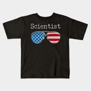 AMERICA PILOT GLASSES SCIENTIST Kids T-Shirt